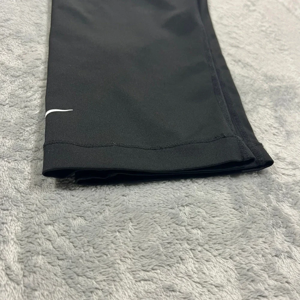 NIKE Cropped Leggings Women Medium Black Compression Dri Fit Pants Running Yoga